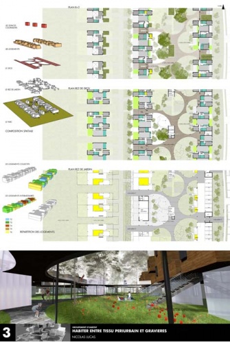 Cration de 38 logements coopratifs : planche HABITAT