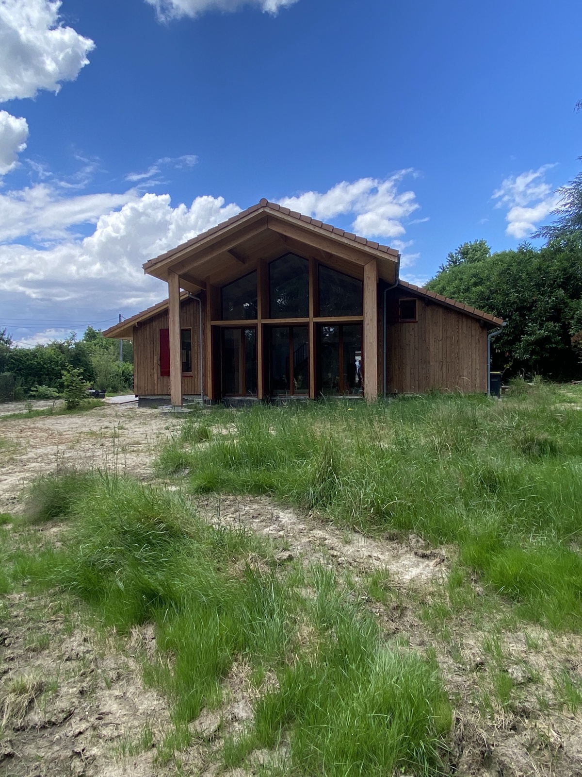 Ragencement et Extension dune maison en ossature bois 2023 : Projet - Travaux sur faade arrire