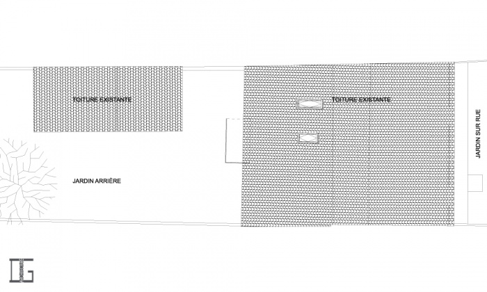 SURELEVATION LIX : Plan R+1 existant